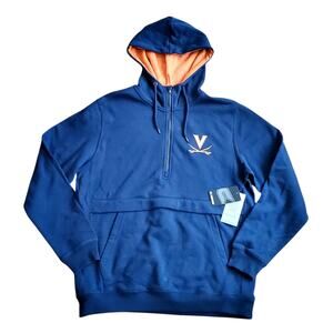 UVA Virginia Cavaliers Colosseum Quarter Zip Hoodie Men's Size Large NWT